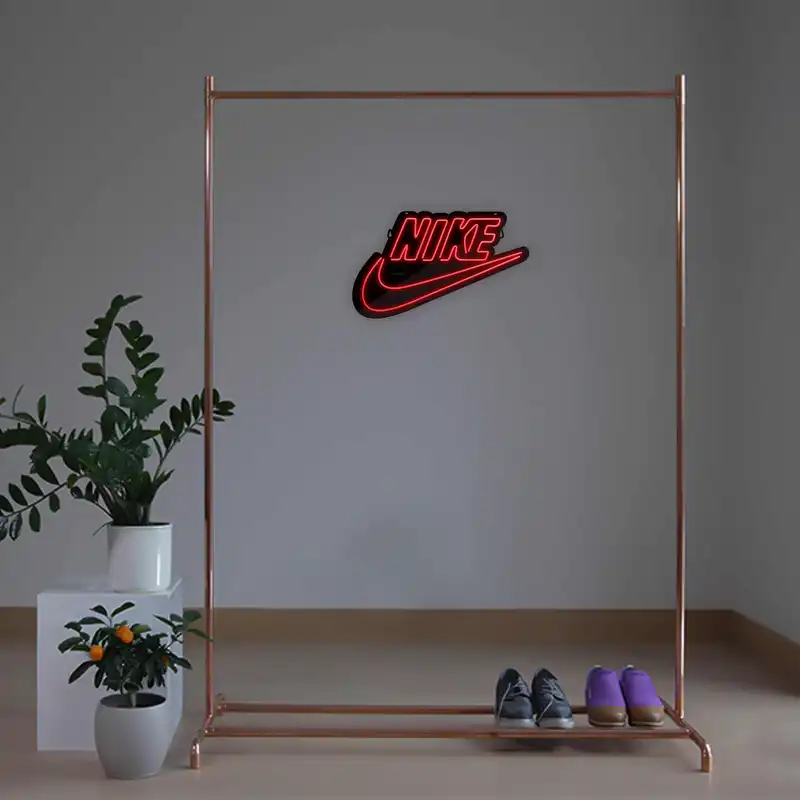 چراغ دیواری نئون دیزاین طرح Text-BL_RD