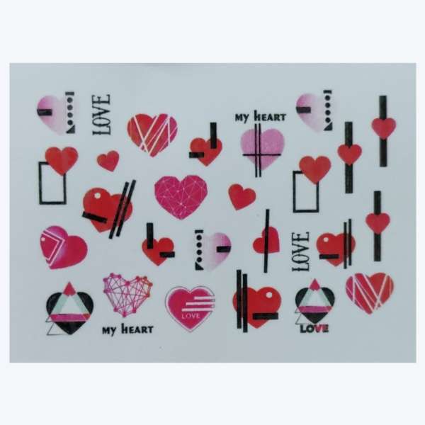 استیکر طراحی ناخن مدل قاب کد A162