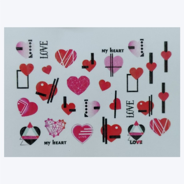 استیکر طراحی ناخن مدل قاب کد A162