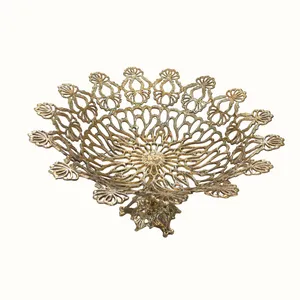 میوه خوری برنزی مدل برگ انجیری کد A126