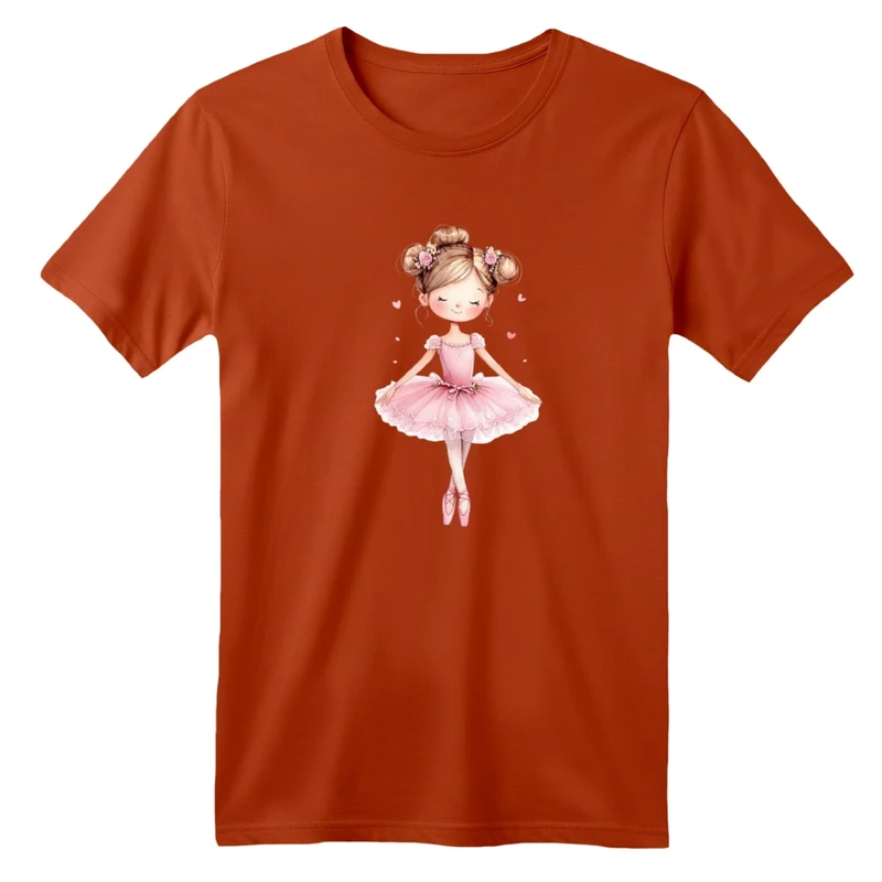 تی شرت آستین کوتاه بچگانه مدل دخترک کد 22