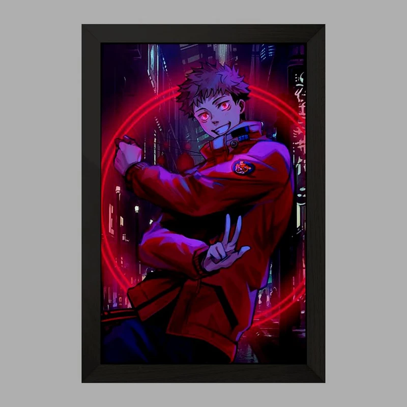 تابلو خندالو مدل ایتادوری یوجی انیمه جوجوتسو کایزن  کد 11083