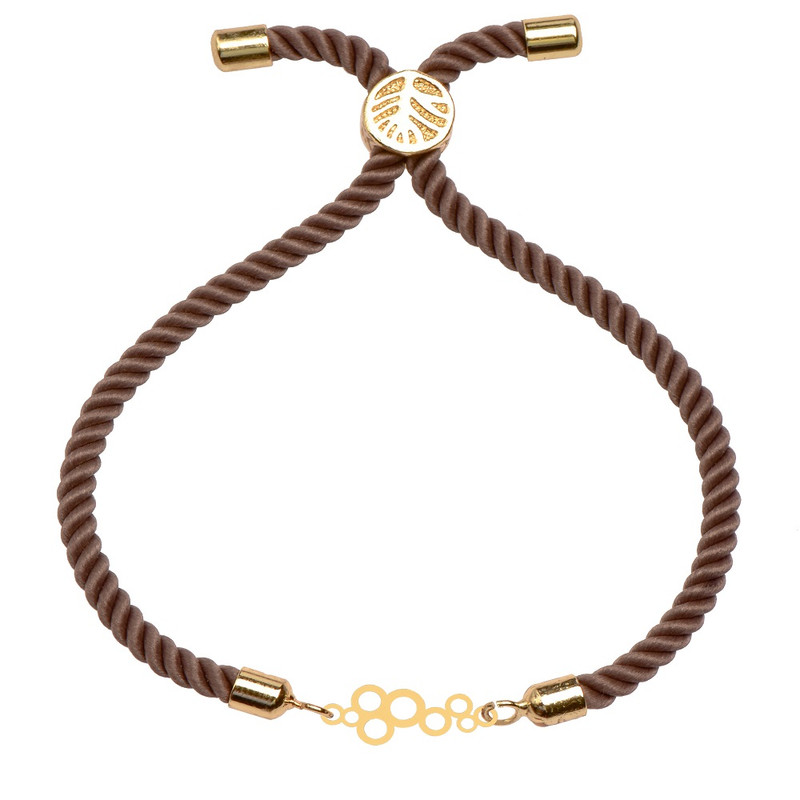 دستبند طلا 18 عیار زنانه کرابو طرح حباب مدل kr100472