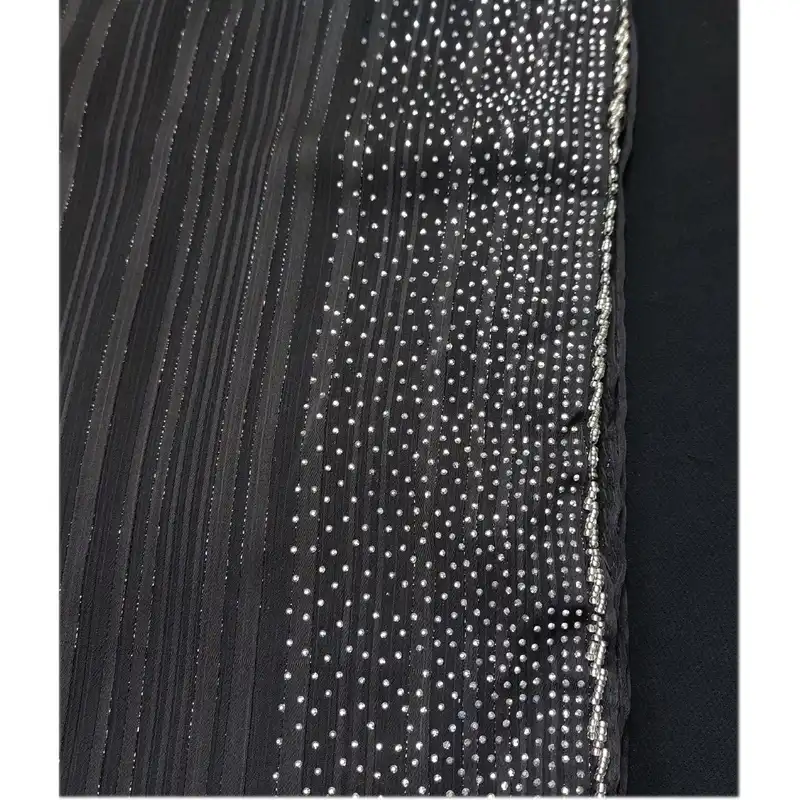 شال زنانه مدل حریر نگین دار و جواهردوزی شده کد H2