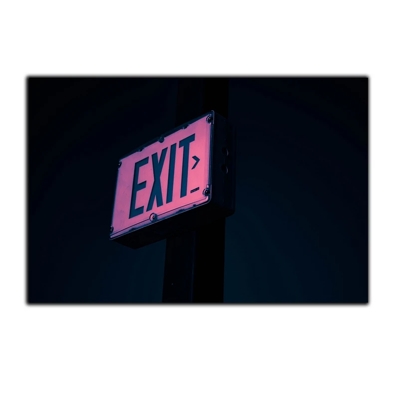 تابلو شاسی بکلیت طرح تابلو خروج EXIT مدل SH-S3883
