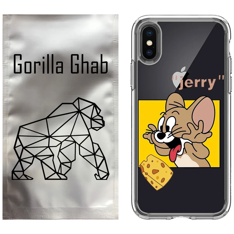 کاور گوریلا قاب مدل CLG کد 11 طرح جری مناسب برای گوشی موبایل اپل iPhone X / XS