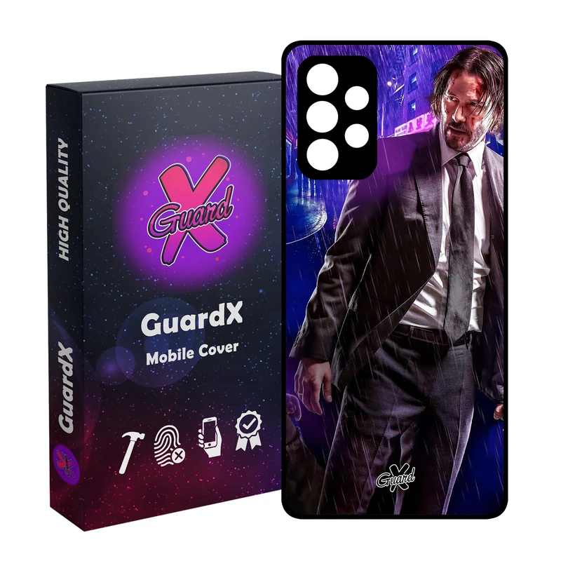 کاور گارد ایکس طرح John Wick مدل Glass10124 مناسب برای گوشی موبایل سامسونگ Galaxy A52s
