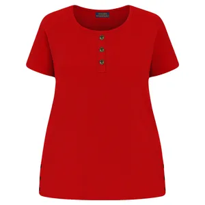 تی‌شرت آستین کوتاه راحتی زنانه تولیدی دخملی مدل هلن کد 06