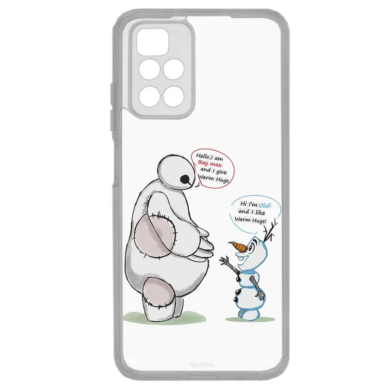 کاور طرح Olaf & Baymax مناسب برای گوشی موبایل شیائومی Redmi 10