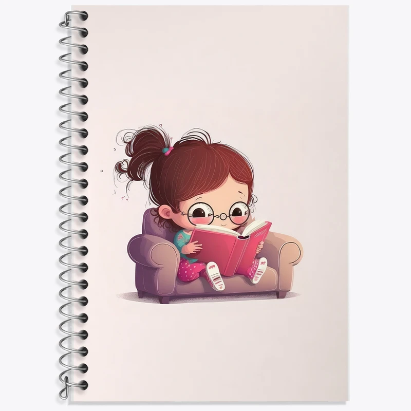 دفتر لغت 50 برگ خندالو طرح دخترانه کد F2055