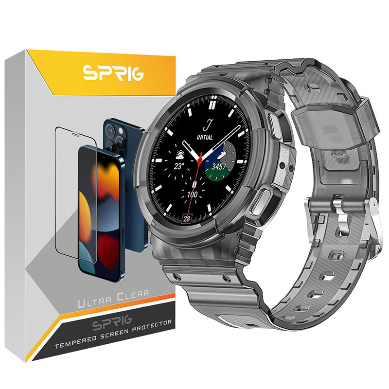 بند اسپریگ مدل Armor G-Shock مناسب برای ساعت هوشمند سامسونگ Galaxy Watch 4 Classic 46mm