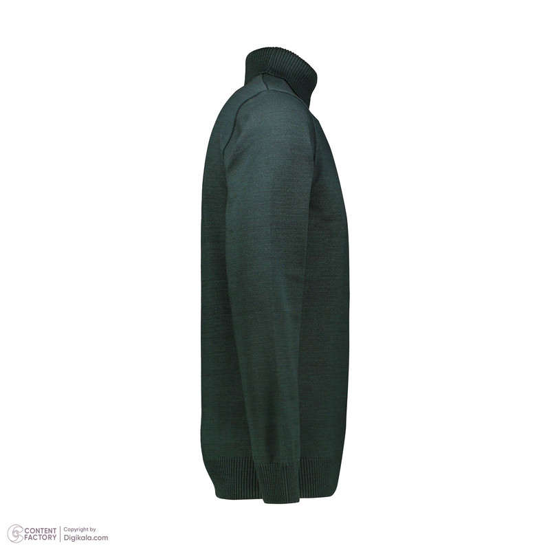 پلیور یقه اسکی مردانه تریکو پاییزان مدل PE700 رنگ یشمی