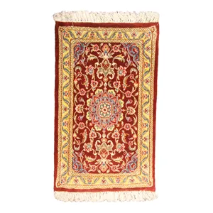 فرش دستباف نیم متری فرش چمن رخ طرح نایین کد 261309