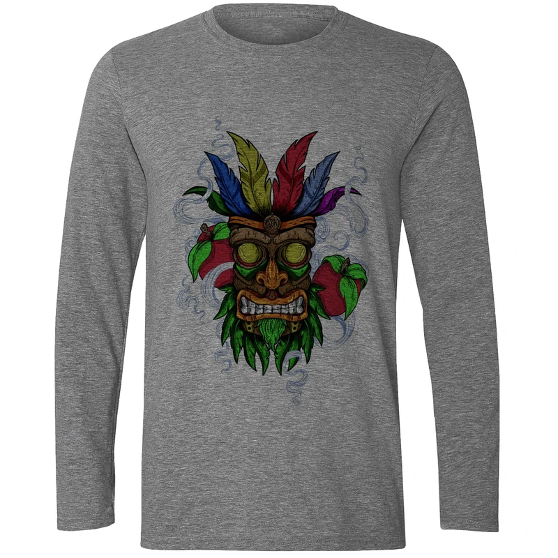 تی شرت آستین بلند مردانه مدل سرخپوست F404