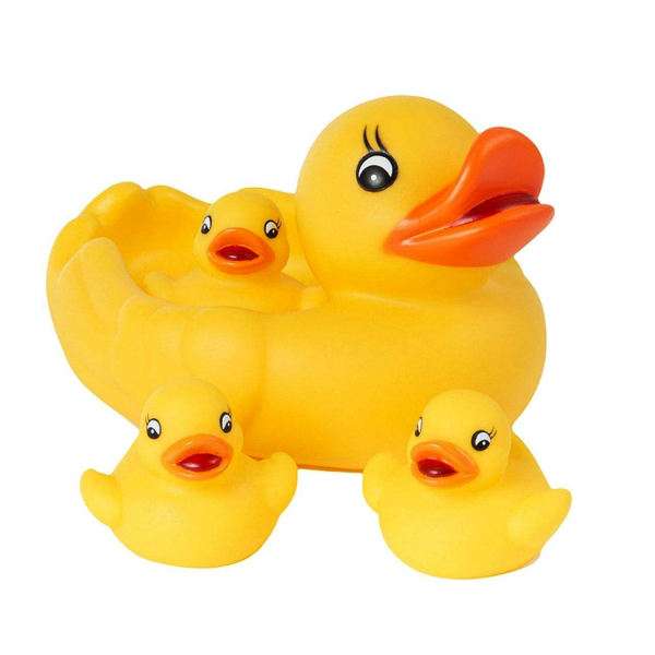 عروسک حمام کودک طرح اردک کد mm30 مجموعه 4 عددی