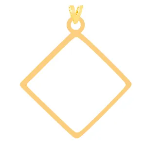 آویز گردنبند طلا 18 عیار زنانه کرابو مدل لوزی کد Kr31614