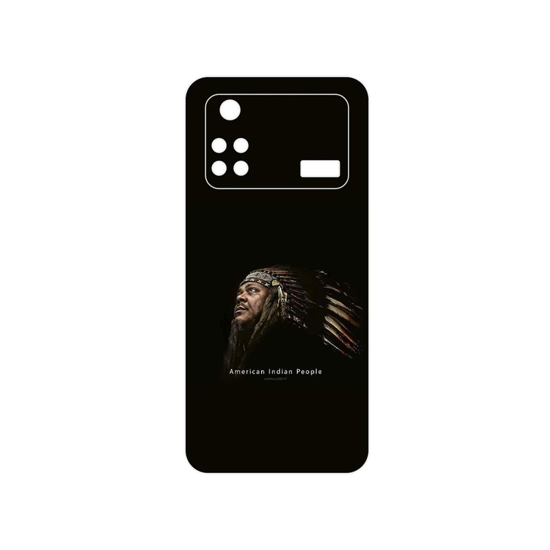برچسب پوششی ماهوت مدل Portrait of an Indian Man مناسب برای گوشی موبایل شیائومی Poco M4 Pro 4G