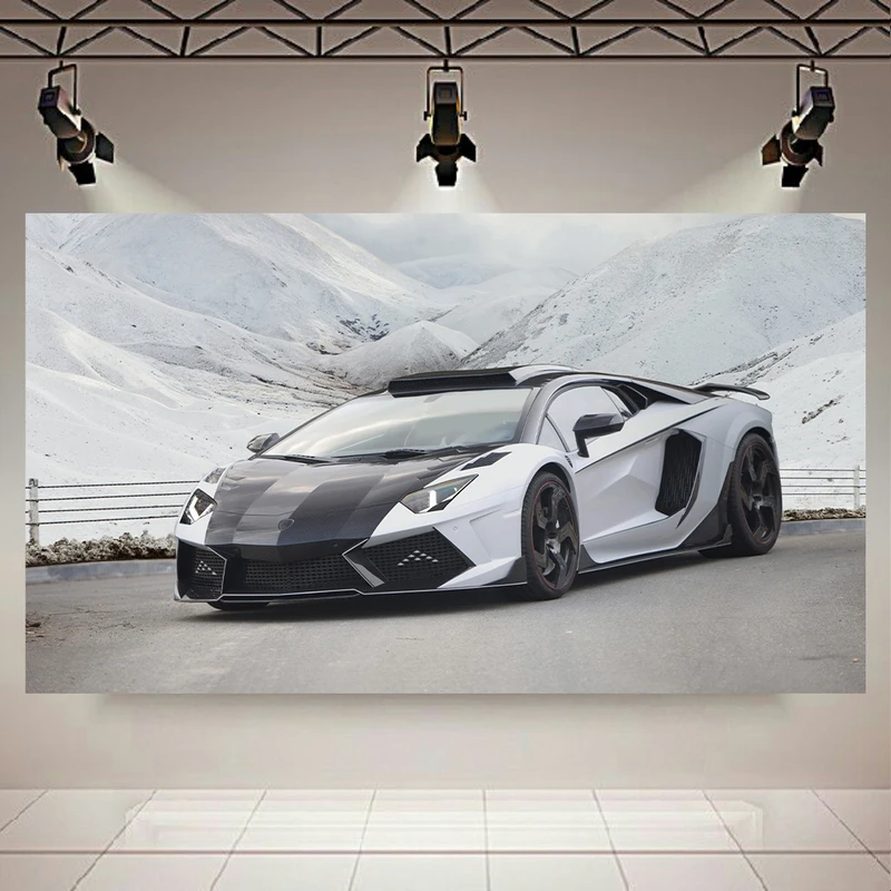 تابلو شاسی طرح ماشین مدل لامبورگینی اونتادر کد AR4880