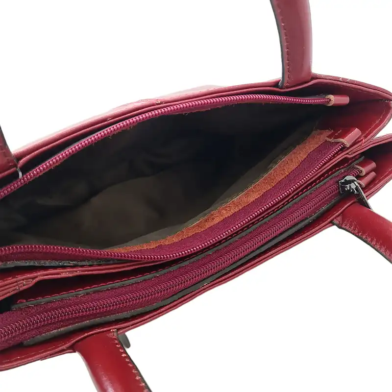 کیف دستی زنانه مدل آیدان چرم طبیعی گاوی کد A_7700