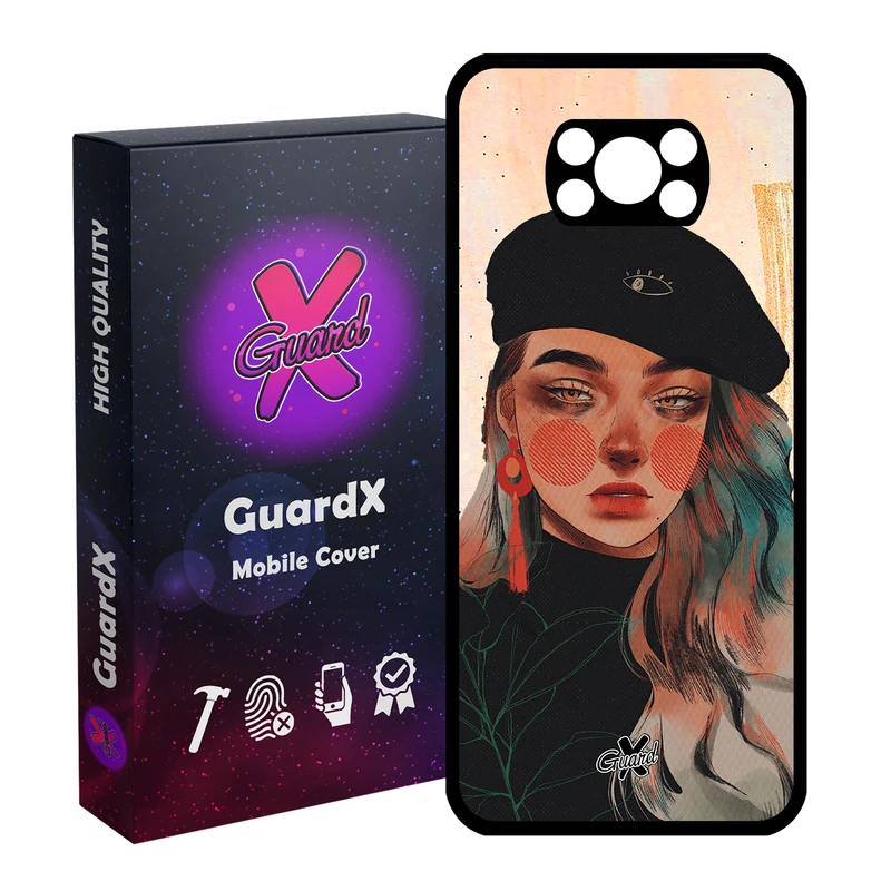 کاور گارد ایکس طرح Girl مدل Glass10321 مناسب برای گوشی موبایل شیائومی Poco X3 Pro