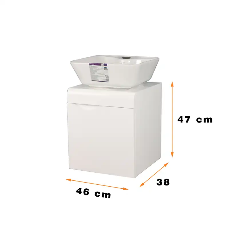 ست کابینت و روشویی دلفین مدل 4638-W