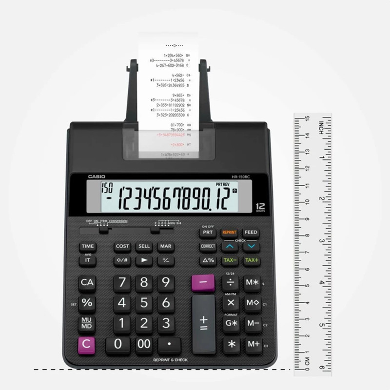 ماشین حساب کاسیو مدل HR-150RC