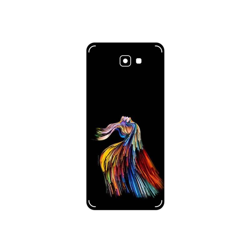 برچسب پوششی ماهوت مدل Rainbow Hair Digital Art مناسب برای گوشی موبایل سامسونگ Galaxy J7 Prime 2