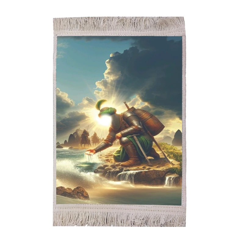 تابلو فرش ماشینی مدل طرح محرم امام حسین(ع) کد FR146