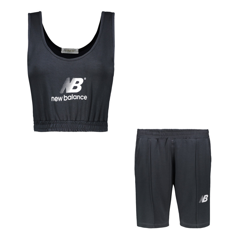 ست نیم تنه و شلوارک زنانه مدل نیبا