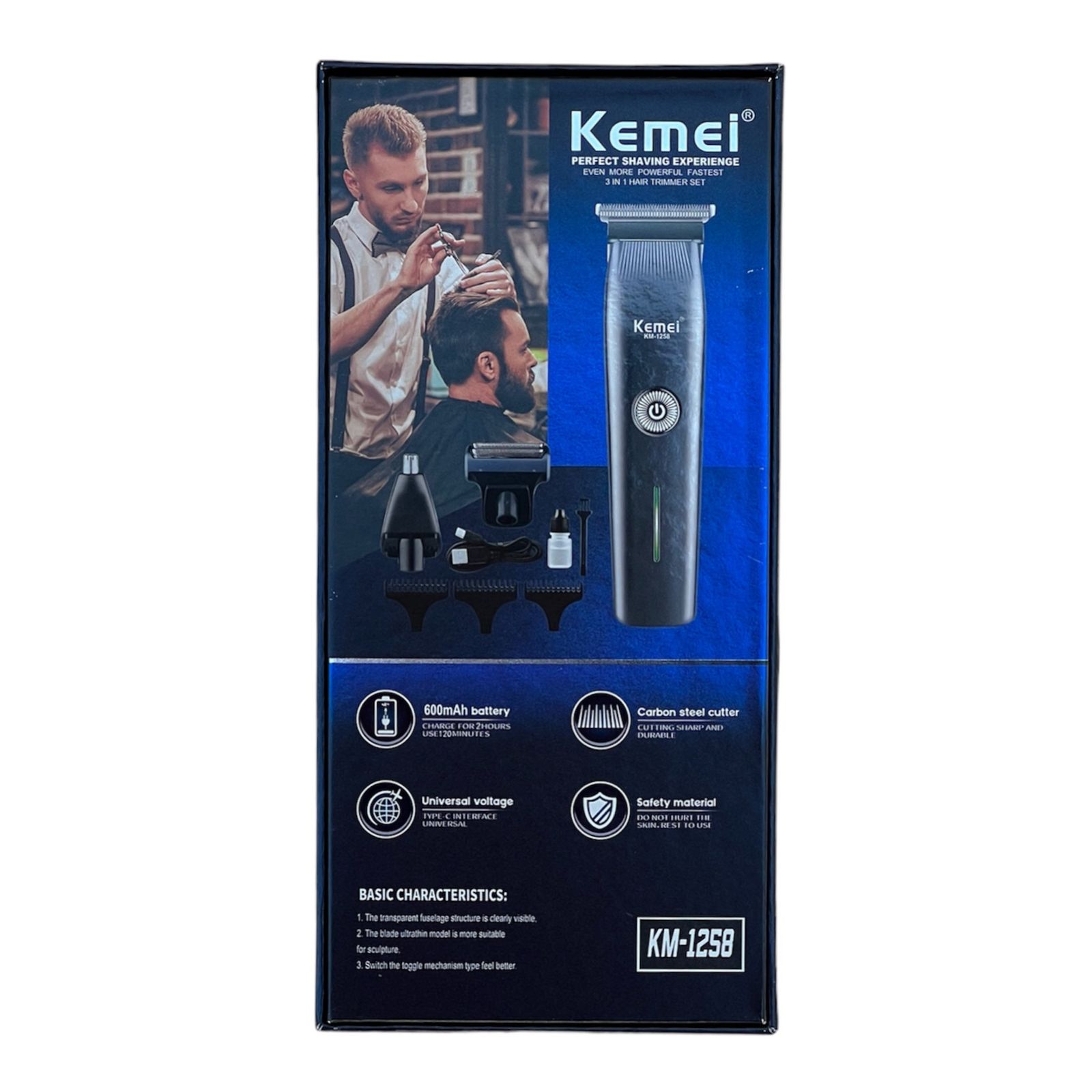 ماشین اصلاح موی صورت کیمی مدل KM--1258 - - 9