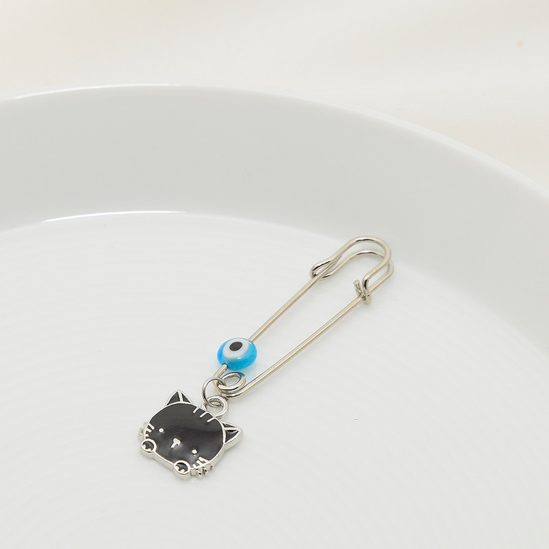 سنجاق سینه دخترانه دلنار گالری مدل پیشی و چشم نظر