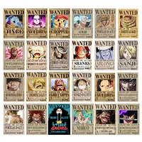 پوستر بووم طرح انیمه وان پیس مدل wanted posters مجموعه 24 عددی کد P2