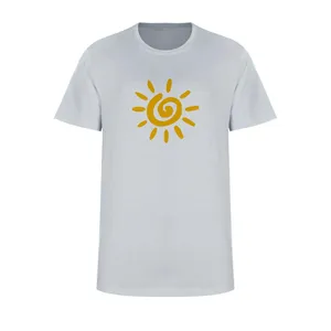 تی شرت آستین کوتاه زنانه مدل خورشید  کد L297 رنگ طوسی