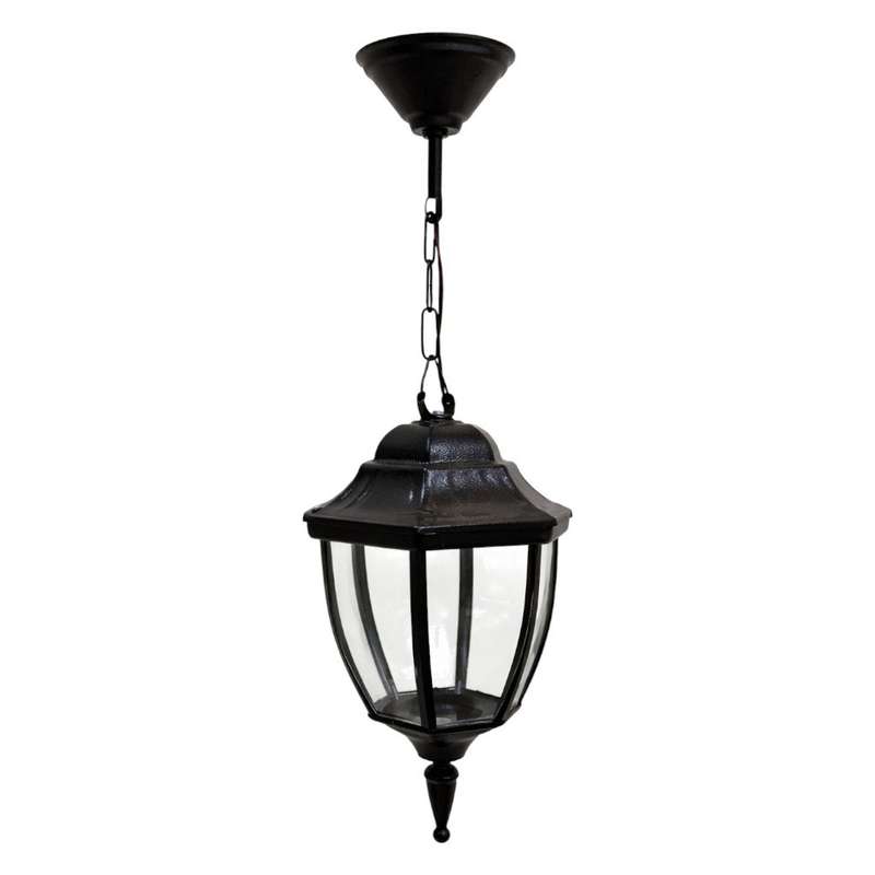 چراغ حیاطی مدل اویز شیشه گرد