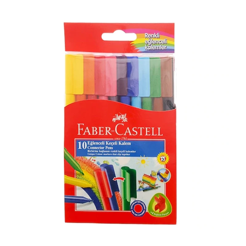 ماژیک فابر کاستل مدل faber castell connector marker بسته 10 عددی 