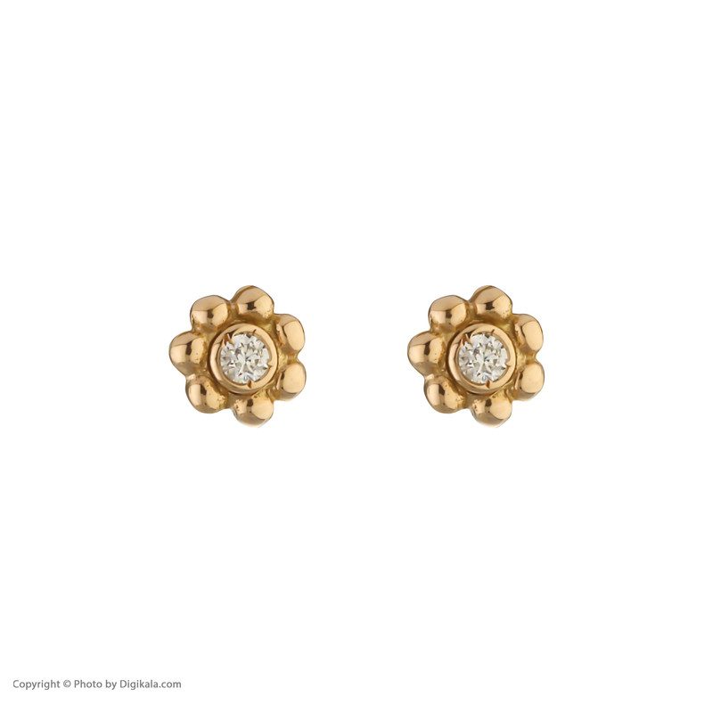 گوشواره طلا 18 عیار زنانه پرسته مدل WE287 گوشواره طلا 18 عیار زنانه پرسته مدل WE287