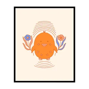 پوستر مدل چاپ پرنده کوچک و جذاب