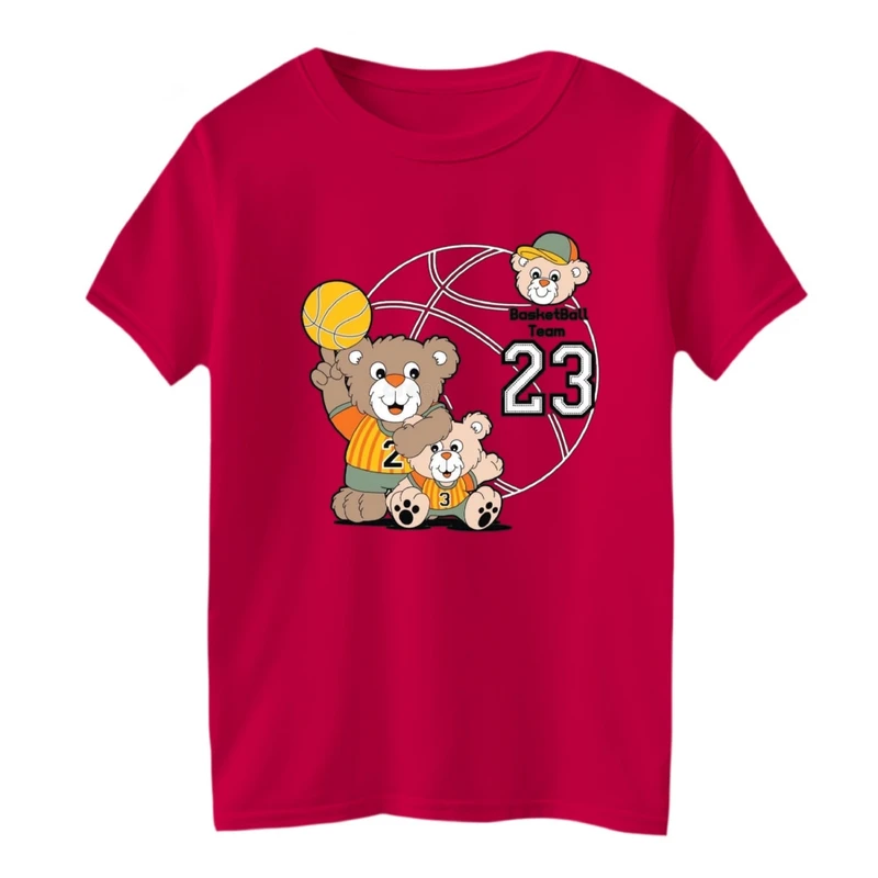 تی شرت آستین کوتاه بچگانه مدل بسکتبال