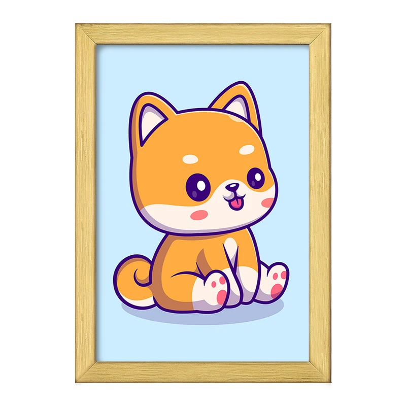 تابلو خندالو طرح حیوانات بامزه گربه کد 29723