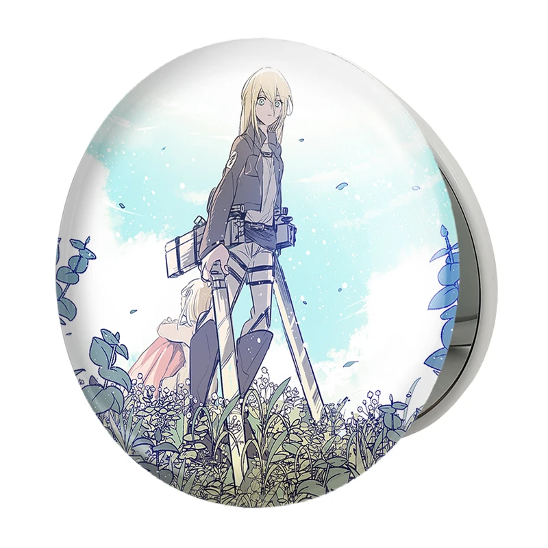 آینه جیبی خندالو طرح هیستوریا انیمه اتک آن تایتان Attack on Titan مدل تاشو کد 18564 