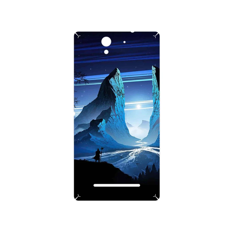 برچسب پوششی ماهوت مدل Blue Mountains Digital Art مناسب برای گوشی موبایل سونی Xperia C3 Dual