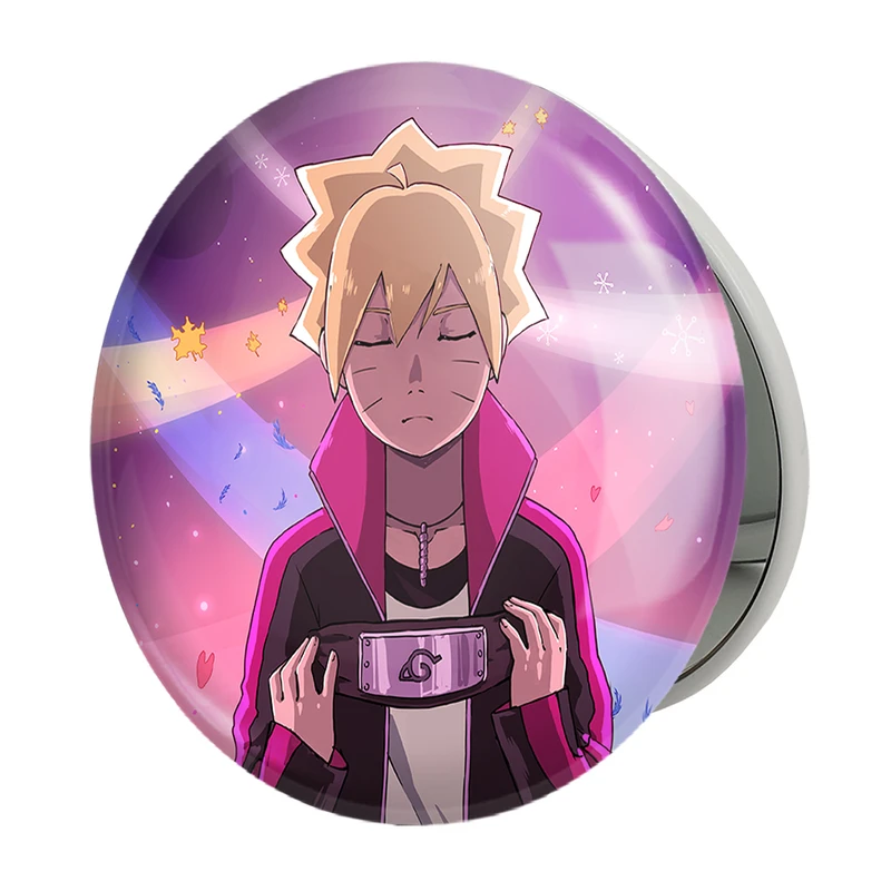 آینه جیبی خندالو طرح بوروتو اوزوماکی انیمه بوروتو Boruto مدل تاشو کد 15713 