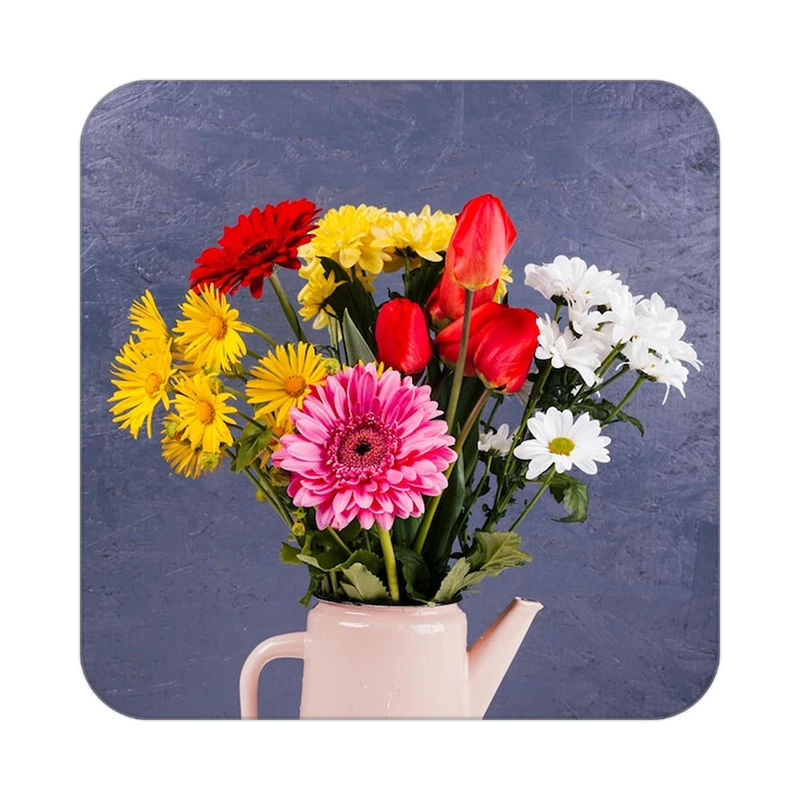 زیر لیوانی کاکتی طرح گل مدل mp16926