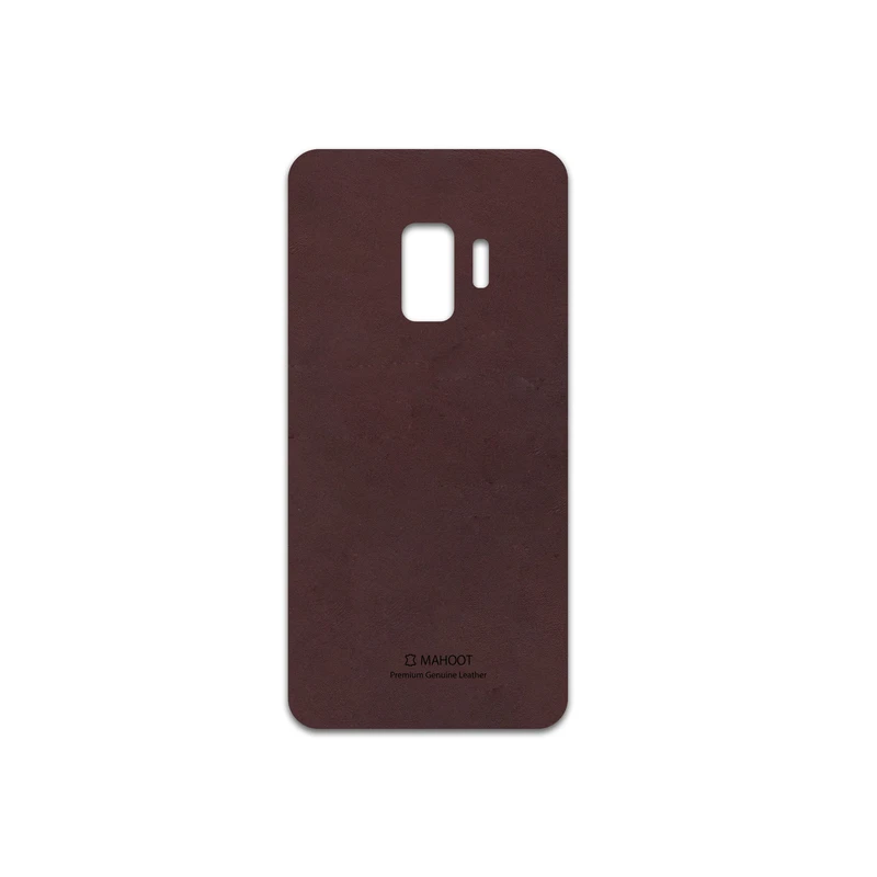 برچسب پوششی ماهوت مدل Matte-Dark-Brown-Leather مناسب برای گوشی موبایل سامسونگ Galaxy S9