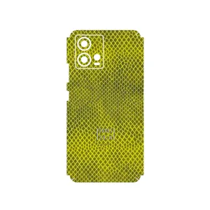 MAHOOT Yellow Snake Skin Cover Sticker for Motorola Edge 30 Fusion