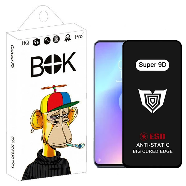 محافظ صفحه نمایش بوک مدل Super 9D Pro مناسب برای گوشی موبایل شیائومی Mi 9T / 9T Pro / S21 FE