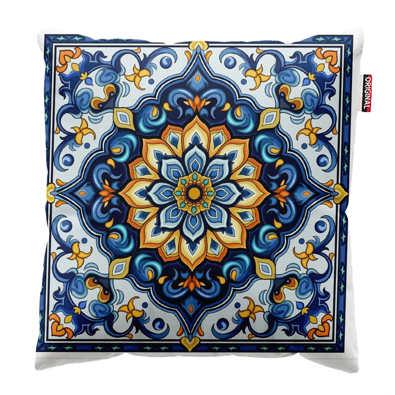 کوسن پاد آفرین مدل سنتی گل کد k55 سایز 30×30 سانتی‌متر