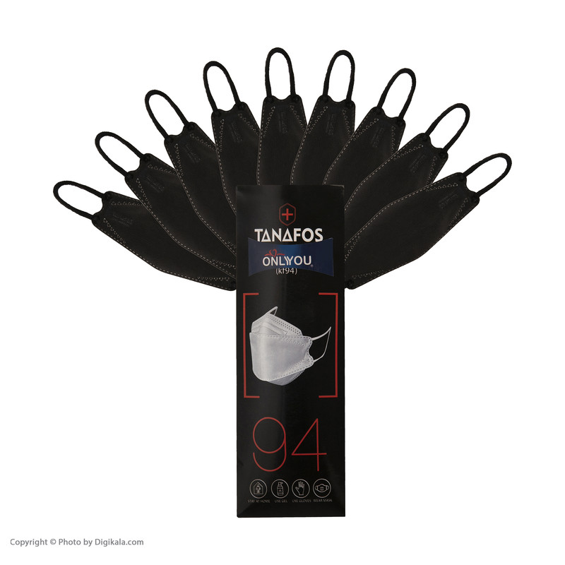 ماسک تنفسی اونلی یو طرح سه بعدی مدل تنفس کد Blk 608 بسته 25 عددی