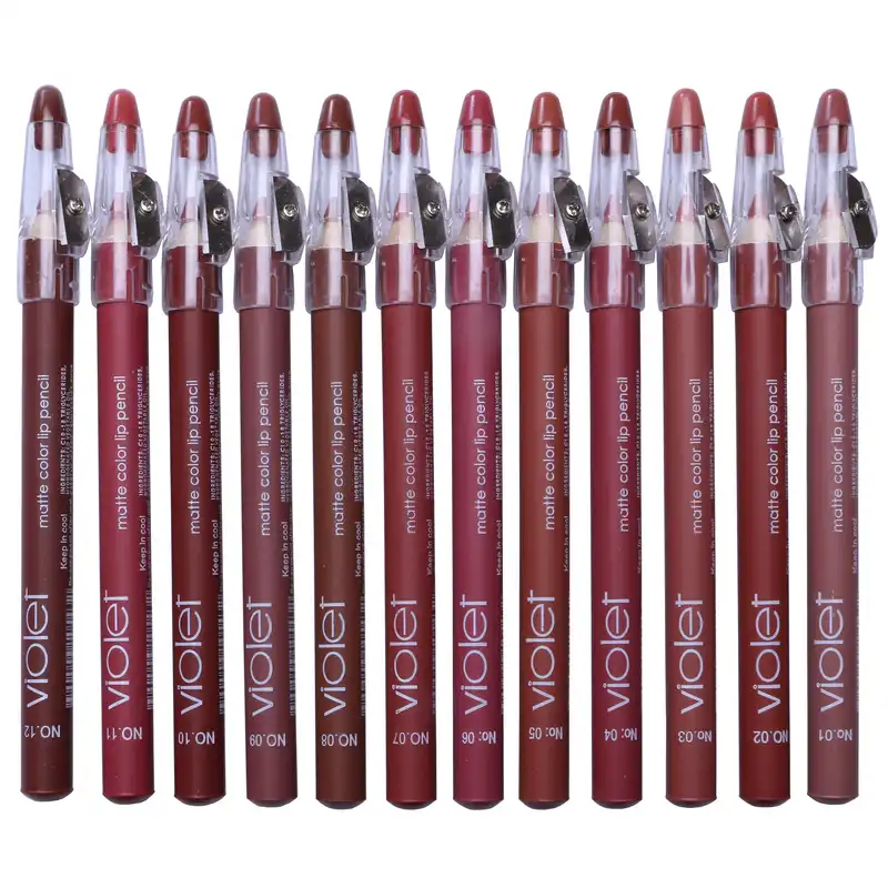 رژلب مدادی وییولت مدل rb بسته 12 عددی