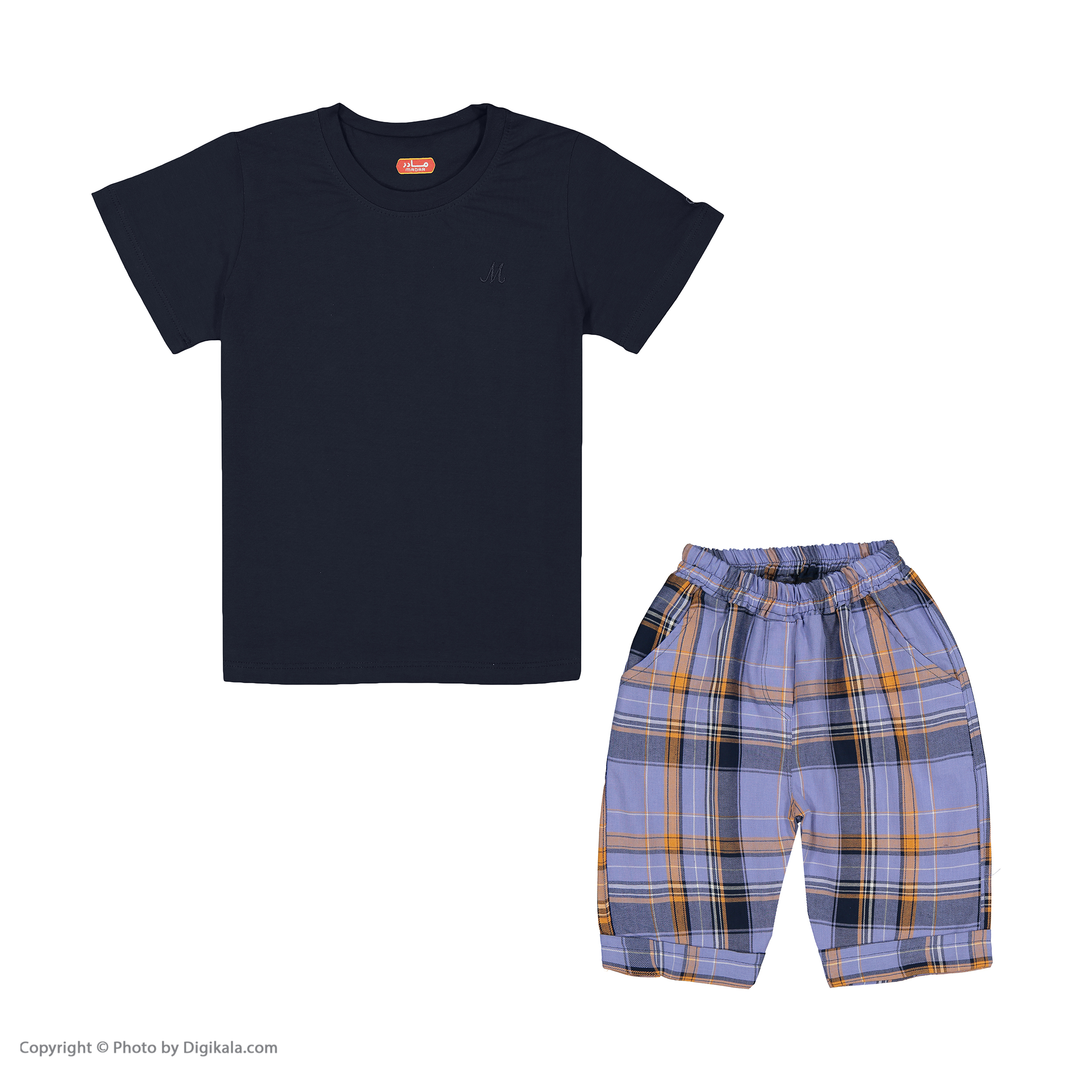 ست تی شرت و شلوارک پسرانه مادر مدل 421-59